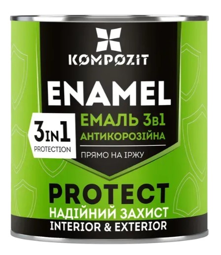 Емаль антикорозійна 3в1"Kompozit" PROTECT